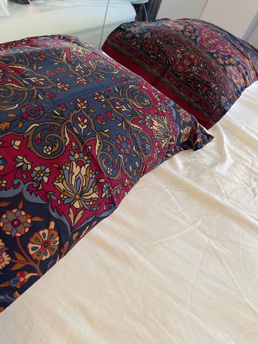 Vintage Ralph Lauren Brentwood Jewel Egyptian Cotton King Pillowcase Set of 2 - Picture 2 of 13